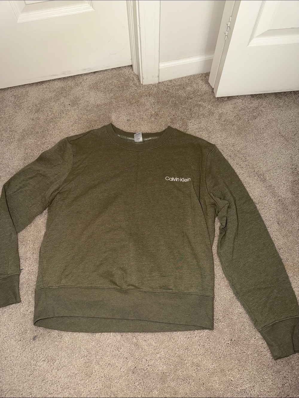 Calvin Klein Olive Crewneck Sweatshirt